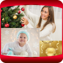 Christmas Ornaments Collage