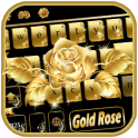 Gold rose Keyboard Theme