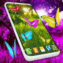 Butterfly Live Wallpaper Forest Purple Themes