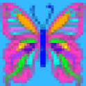 Arte del pixel para colorear. El color por número.