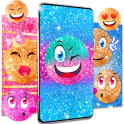 Emoji glitter live wallpaper