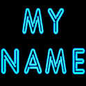 3D Mi nombre en Neón Wallpaper