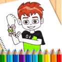 Coloring Book For Ben 10: Coloring Pages Game Free