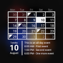 Calendar Widget Month + Agenda