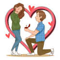 Couple Love Romance Sticker
