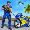 US Police Bike Gangster Chase: Crime City Games