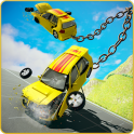 Chained Car Crash Beam Drive: Accident Simulator