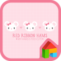 red ribbon hamster dodol theme