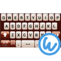 Maroon keyboard image
