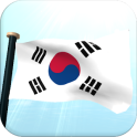 दक्षिण कोरिया झंडा 3D निशुल्क