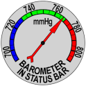 Barometer in der Statuszeile