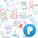Go Go Drawing launcher theme