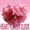 Heart Flower Clock Widget