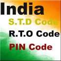 India STD,RTO and PIN Code