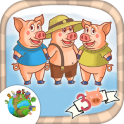 Três porquinhos para crianças