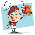 Burger combo meal cooking game