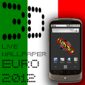 3D Clock ITALY FLAG WALLPAPER