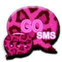 Leopard Pink theme for GO SMS