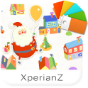 Balloon Santa theme for Xperia