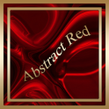 Abstract Red Go SMS theme