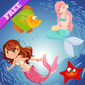 Mermaid Puzzles for Toddlers - little girls games