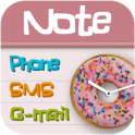 Pink note Total launcher theme