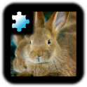 ジグソーパズル：ウサギ