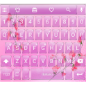 Glass Pink Flow Emoji Keyboard