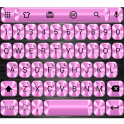Metallic Pink Emoji Keyboard