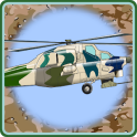 Helicopter Flying Desert