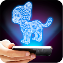 Hologram 3D Cat Prank