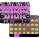 Glitter Cheetah Emoji Keyboard