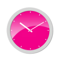 Pink Analog Clock