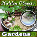 objetos escondidos en jardines