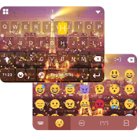 Rainy Paris Emoji iKeyboard