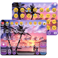 Color Beach Emoji Keyboard