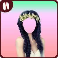 Flowers Hairstyle Photo Editor