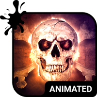 Wild Skull Animated Keyboard + Live Wallpaper
