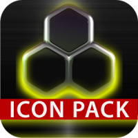 GLOW YELLOW icon pack HD 3D