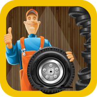 タイヤの修理店 - ガレージゲーム