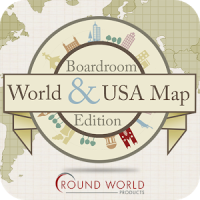 Boardroom World & USA Map