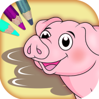 Farm animals coloring book