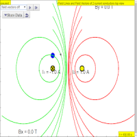 Magnetic Field of Wire(s) Sims