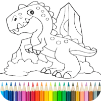 Dino Coloring Game