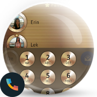 Copper Gold Phone Dialer Theme