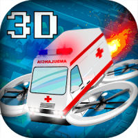 Jet simulador vuelo ambulancia