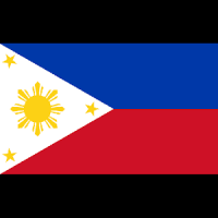 フィリピン人の旗のステッカーライブ