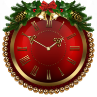 Merry Christmas Clock Widget