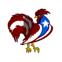 Puerto Rico Rooster Clock
