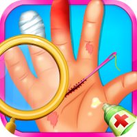 手の医者 子供のためのゲーム 爪